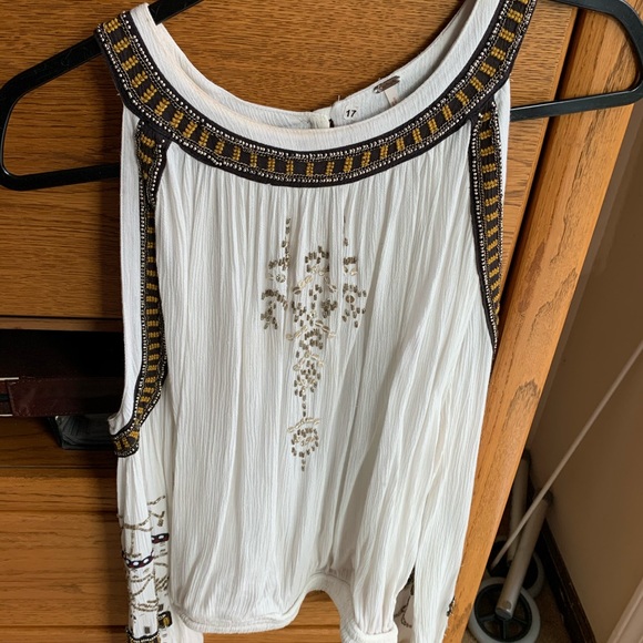 Free People Unique Beaded Top - Picture 2 of 4